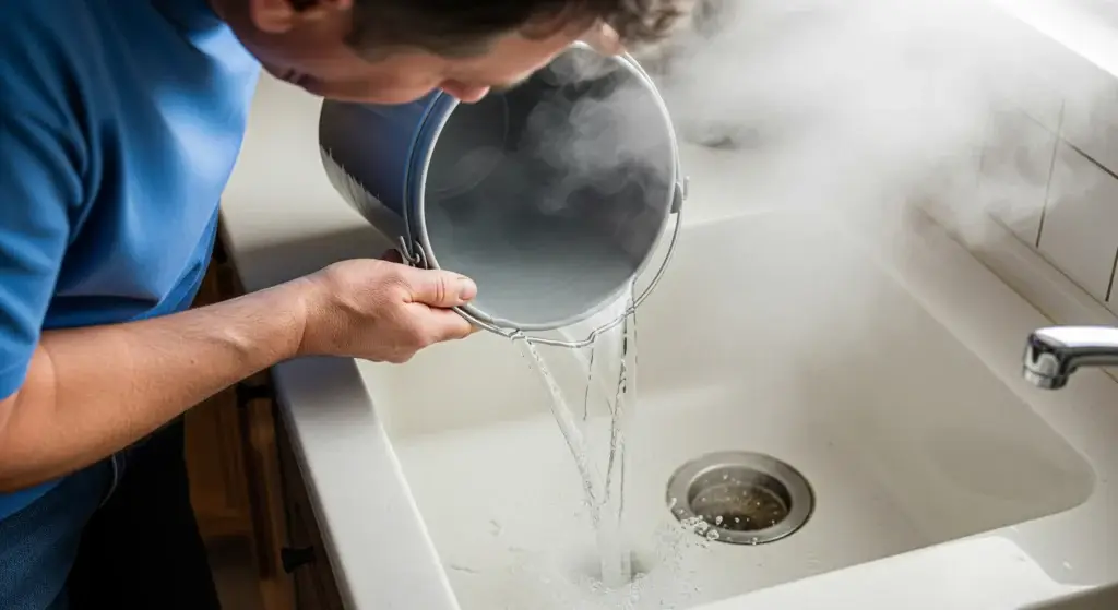 dissoudre bouchon de graisse dans canalisation